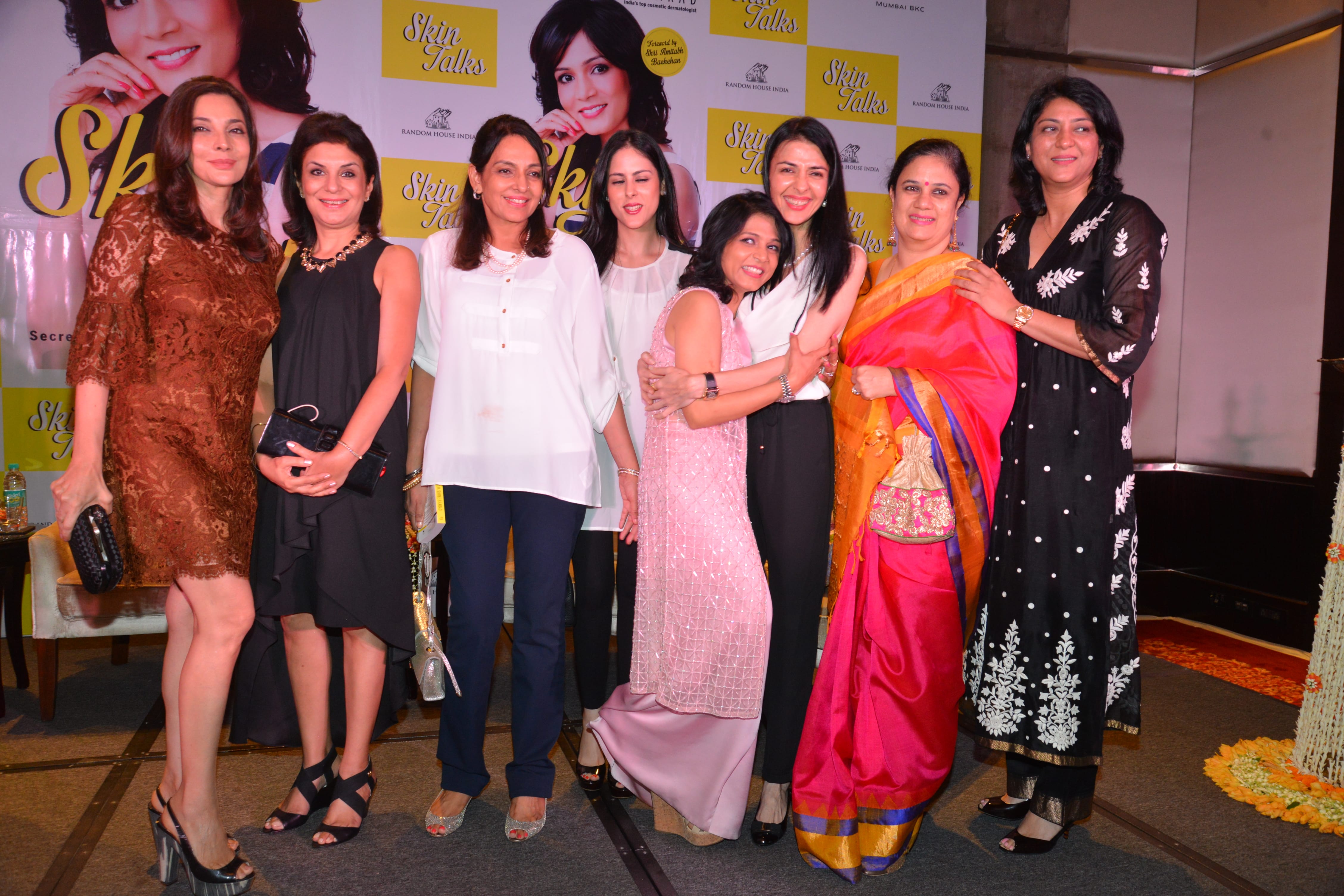 With dear friends Rita Dhody, Geeta Sehgal, Namrata Kumar and Priya Dutt at the book launch